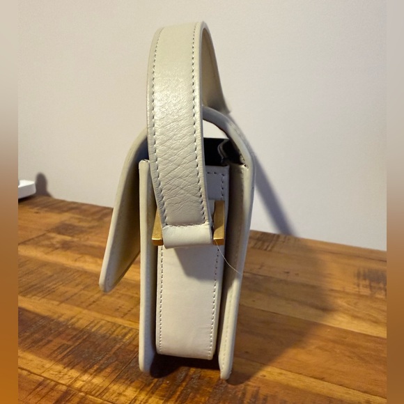 Yves Saint Laurent Cream White Solferino Small Satchel Box Leather - Picture 12 of 12